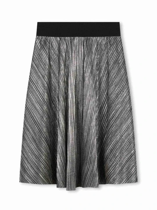 Zdjęcie produktu Spódnica trapezowa DKNY srebrny