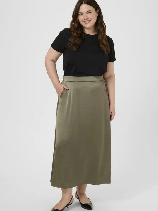 Zdjęcie produktu Spódnica trapezowa Kaffe khaki
