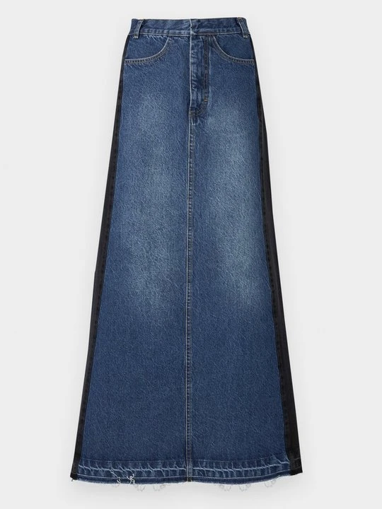 Zdjęcie produktu Spódnica trapezowa Ksenia Schnaider niebieski denim