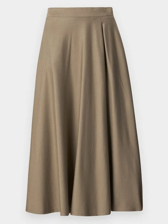 Zdjęcie produktu Spódnica trapezowa M--M khaki