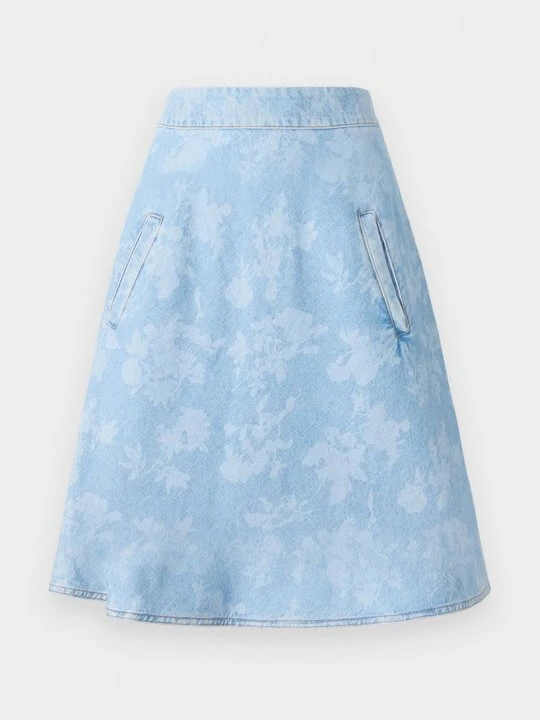 Zdjęcie produktu Spódnica trapezowa Mads Nørgaard jasnoniebieski denim