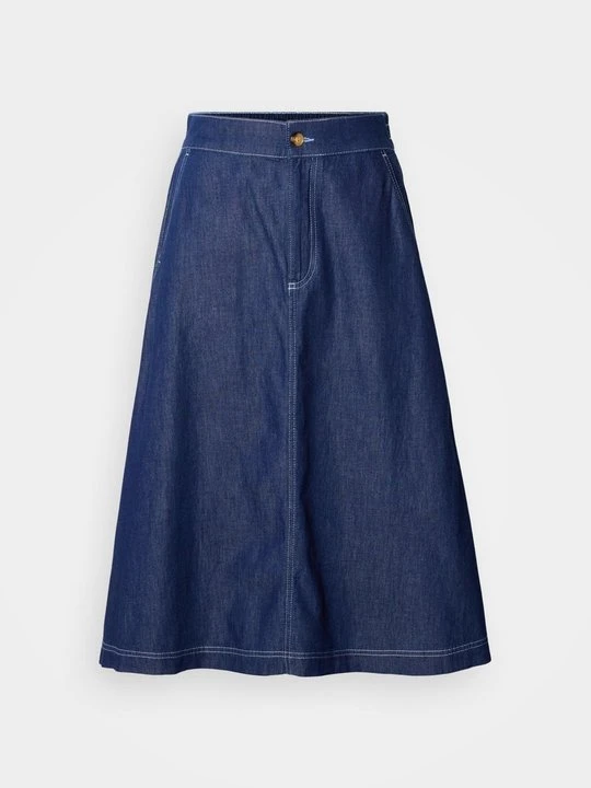 Zdjęcie produktu Spódnica trapezowa Mads Nørgaard niebieski denim