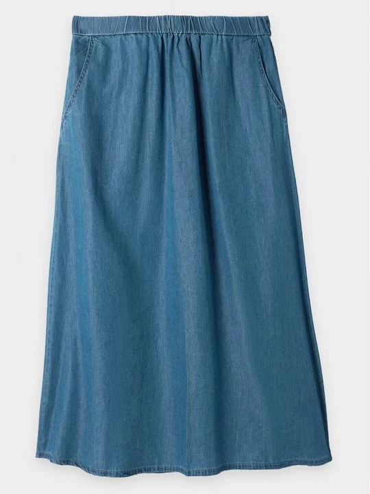 Zdjęcie produktu Spódnica trapezowa ONLY Carmakoma niebieski denim