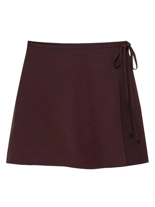 Zdjęcie produktu Spódnica trapezowa PULL&BEAR ciemnoczerwony
