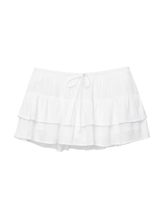 Zdjęcie produktu Spódnica trapezowa PULL&BEAR biały