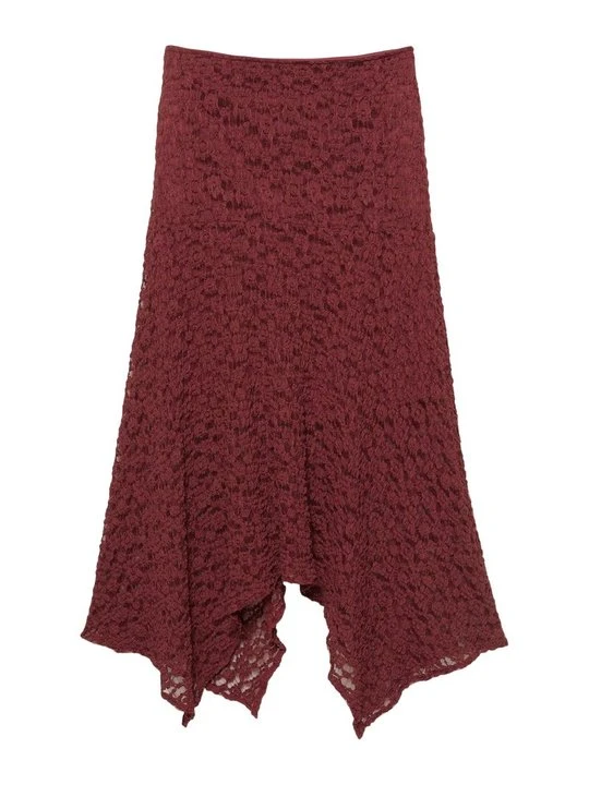 Zdjęcie produktu Spódnica trapezowa PULL&BEAR ciemnoczerwony