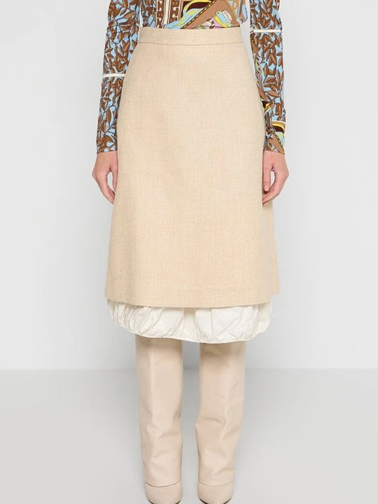Zdjęcie produktu Spódnica trapezowa Tory Burch beżowy