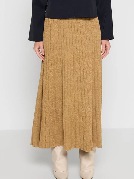 Zdjęcie produktu Spódnica trapezowa Tory Burch piaskowy