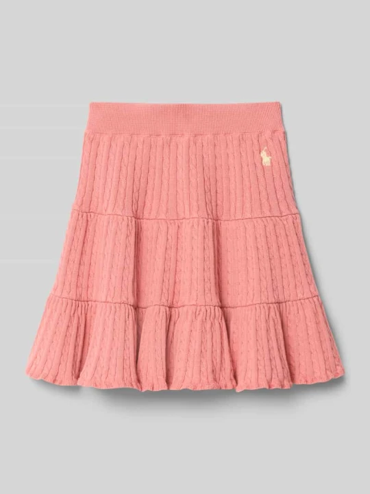Zdjęcie produktu Spódnica z dzianiny z czystej bawełny Polo Ralph Lauren Brudnoróżowy