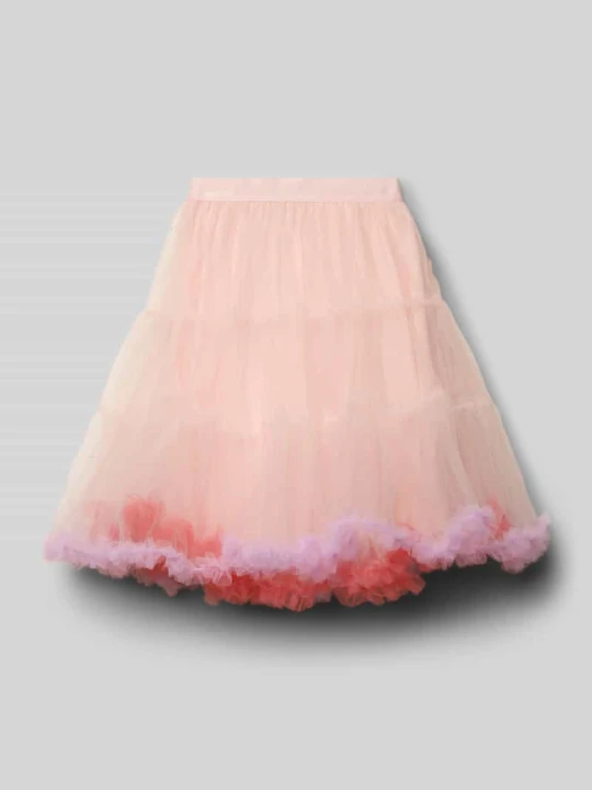 Zdjęcie produktu spódnica z tiulu z falbanami i elastycznym dołem Steiff Różowy