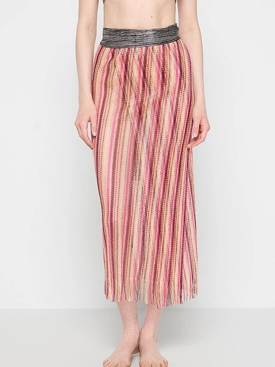 Zdjęcie produktu Spódnica z zakładką Missoni różowy