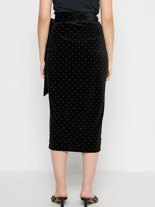 Zdjęcie produktu Spódnica z zakładką Never Fully Dressed brązowy