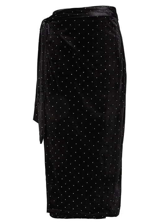 Zdjęcie produktu Spódnica z zakładką Never Fully Dressed czarny
