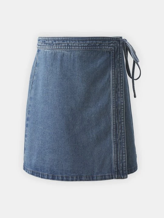 Zdjęcie produktu Spódnica z zakładką Only jasnoniebieski denim