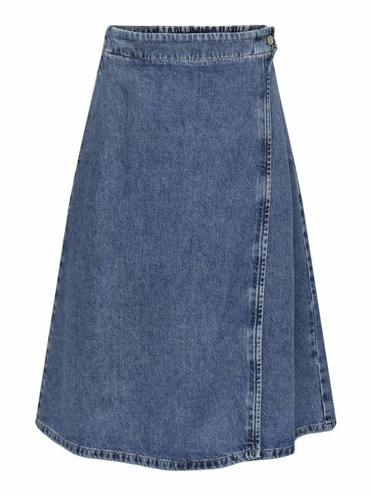Zdjęcie produktu Spódnica z zakładką Only niebieski denim