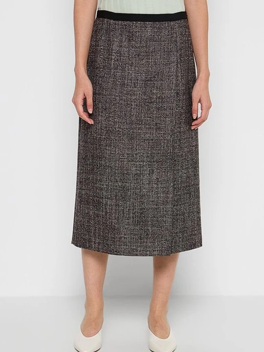 Zdjęcie produktu Spódnica z zakładką Tory Burch brązowy