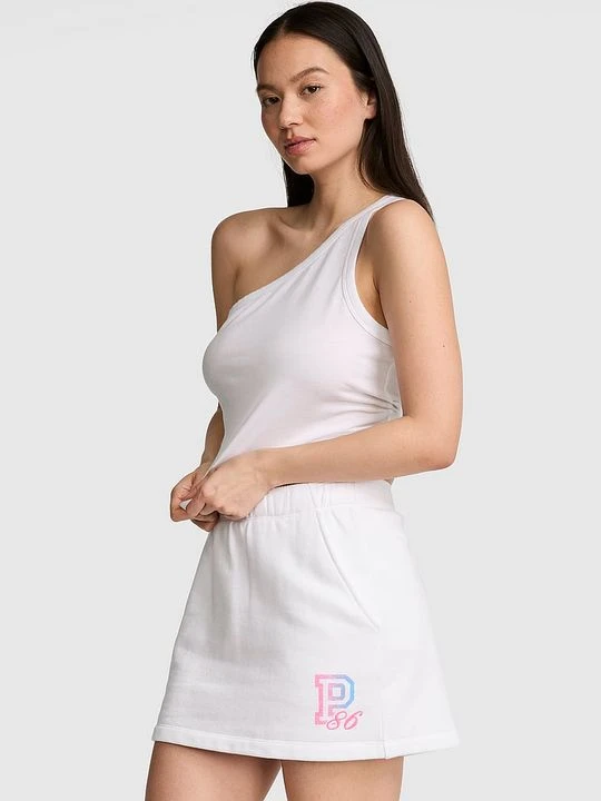 Zdjęcie produktu Spódnico-spodenki Campus Fleece Victoria's Secret Biały