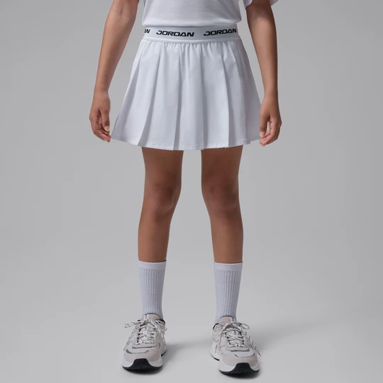 Zdjęcie produktu Spódnico-spodenki z tkaniny dla dużych dzieci Jordan Jumpman Sport - Biel