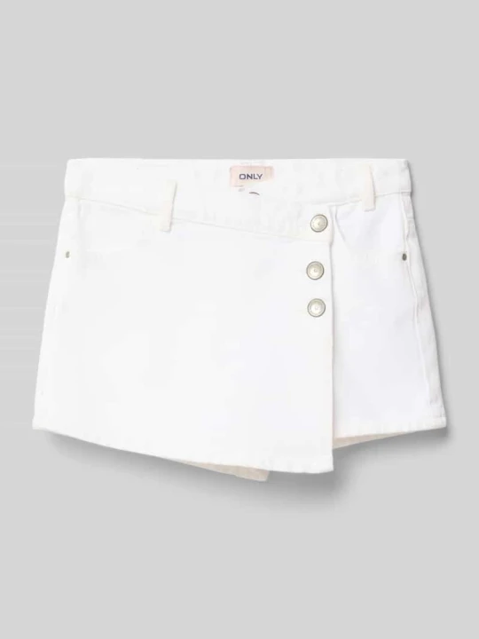 Zdjęcie produktu Spódnico-spodnie jeansowe mini z czystej bawełny model ‘JENNY’ Only Biały