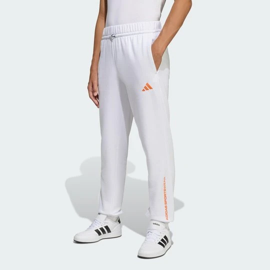 Zdjęcie produktu Spodnie adidas Slogan Fleece Pants biały