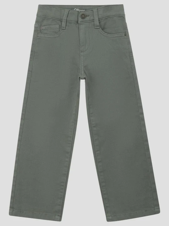 Zdjęcie produktu Spodnie Baggy / Relaxed Fit / Mid Rise / Wide Leg s.Oliver oliwkowy
