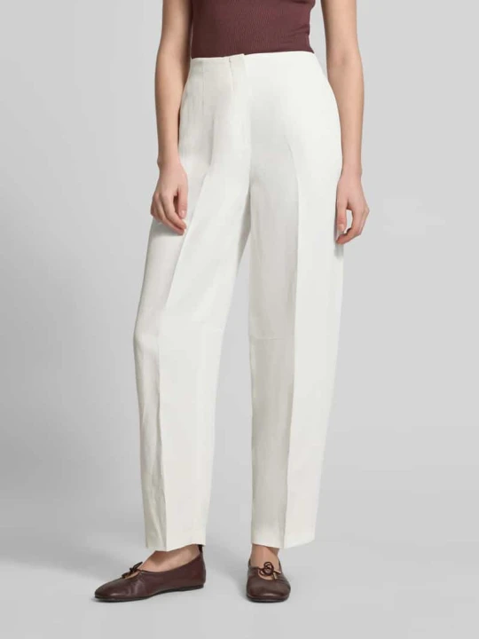 Zdjęcie produktu Spodnie barrel z mieszanka lnu model 'LINEN/VIS BARREL PANT' Tommy Hilfiger Biały