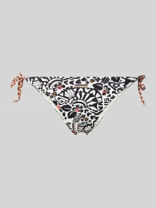 Zdjęcie produktu Figi bikini o kroju slim fit z kwiatowym nadrukiem na całej powierzchni model 'Jaka' Banana Moon Czarny