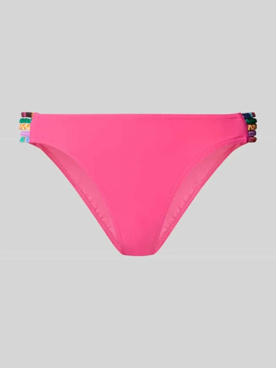 Zdjęcie produktu Figi bikini o kroju slim fit z ozdobnym obszyciem model 'ONYTA' Banana Moon Różowy