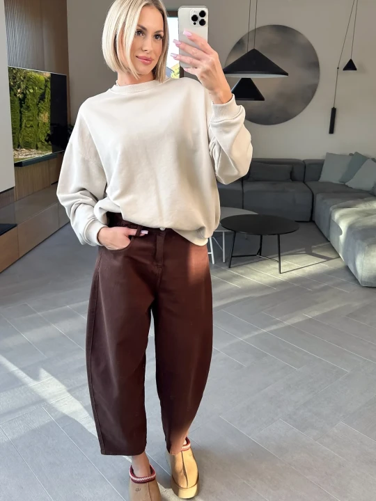 Zdjęcie produktu Spodnie Brązowe Paperbag ClothStore