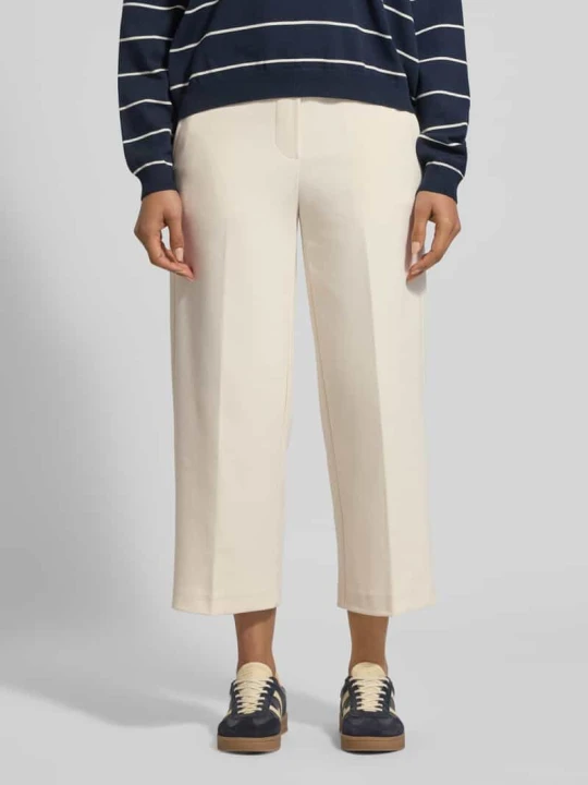 Zdjęcie produktu Krój regular fit Spodnie capri z dodatkiem wiskozy Model 'Culotte' s.Oliver Écru