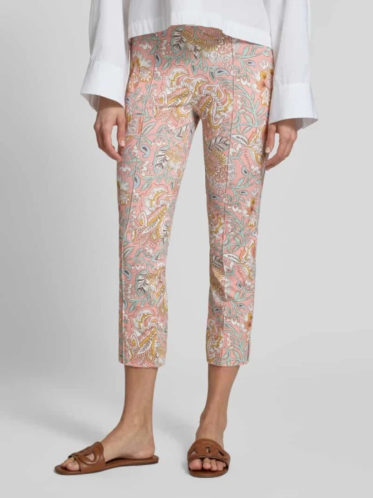 Zdjęcie produktu Spodnie capri w całościowym wzorze SEDUCTIVE Różowy