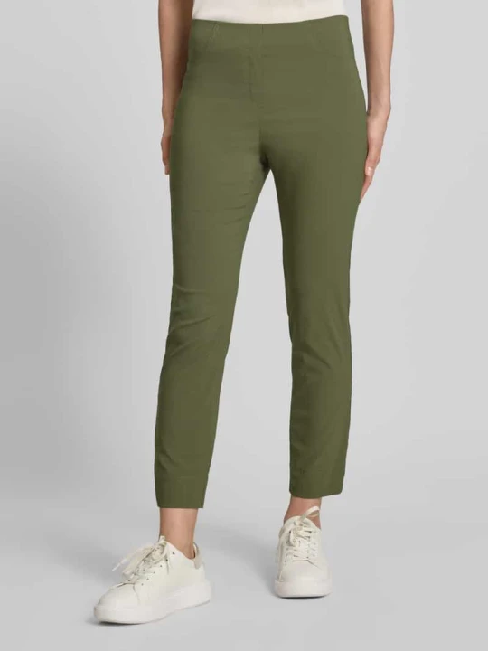 Zdjęcie produktu spodnie capri z mieszanka wiskozy model 'Igor3' STEHMANN Zielony