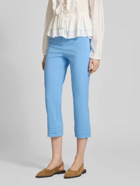 Zdjęcie produktu spodnie capri z mieszanka wiskozy model 'Ina' STEHMANN Jasnoniebieski