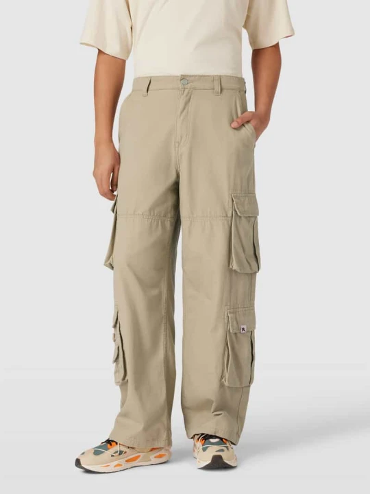 Zdjęcie produktu Spodnie cargo o kroju baggy fit REVIEW Beżowy