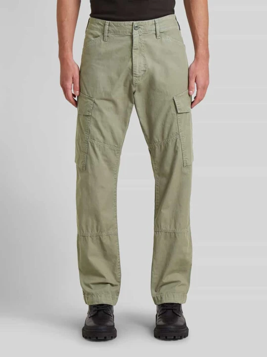 Zdjęcie produktu Spodnie cargo o kroju regular fit z czystej bawełny G-Star Raw Limonkowy