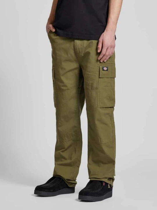 Zdjęcie produktu Spodnie cargo o kroju regular fit z fakturowanym wzorem model ‘EAGLE’ Dickies Błotnisty