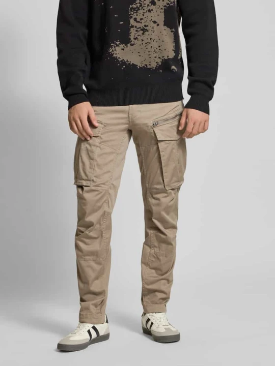 Zdjęcie produktu Spodnie cargo o kroju regular tapered fit z kieszenią zapinaną na zamek błyskawiczny G-Star Raw