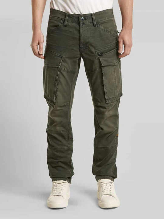 Zdjęcie produktu Spodnie cargo o kroju regular tapered z mieszanka bawełny model 'Rovic' G-Star Raw Khaki