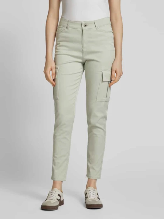 Zdjęcie produktu Spodnie cargo o kroju skinny fit ze szlufkami na pasek Christian Berg Trzcinowy
