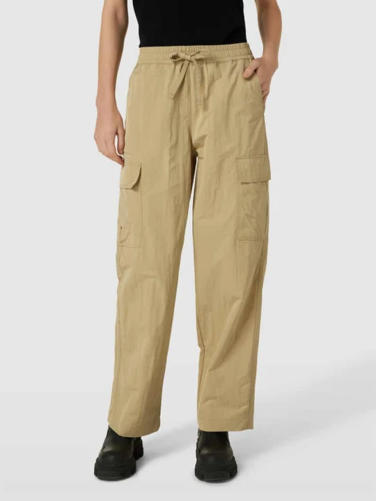 Zdjęcie produktu Spodnie cargo o kroju slim fit z elastycznym pasem Marc O'Polo Trzcinowy