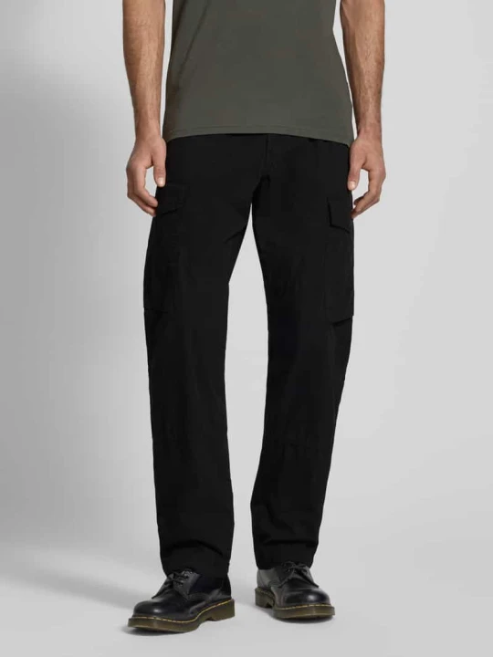 Zdjęcie produktu Spodnie cargo o kroju straight fit z tylnymi kieszeniami G-Star Raw Czarny
