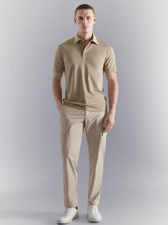 Zdjęcie produktu Spodnie cargo slim fit comfort stretch beżowy - Mężczyzna - - MANGO MAN