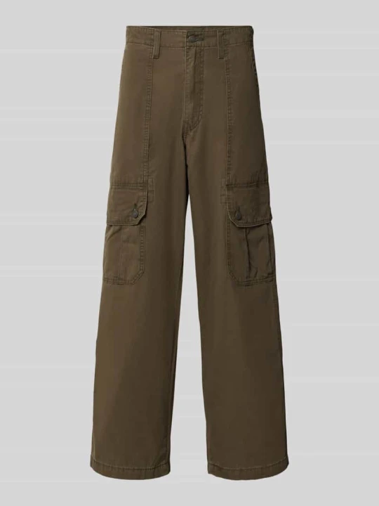 Zdjęcie produktu Spodnie cargo w kroju regular fit z czystej bawełny model 'EXTRA BAGGY CARGOS' Levi's Khaki