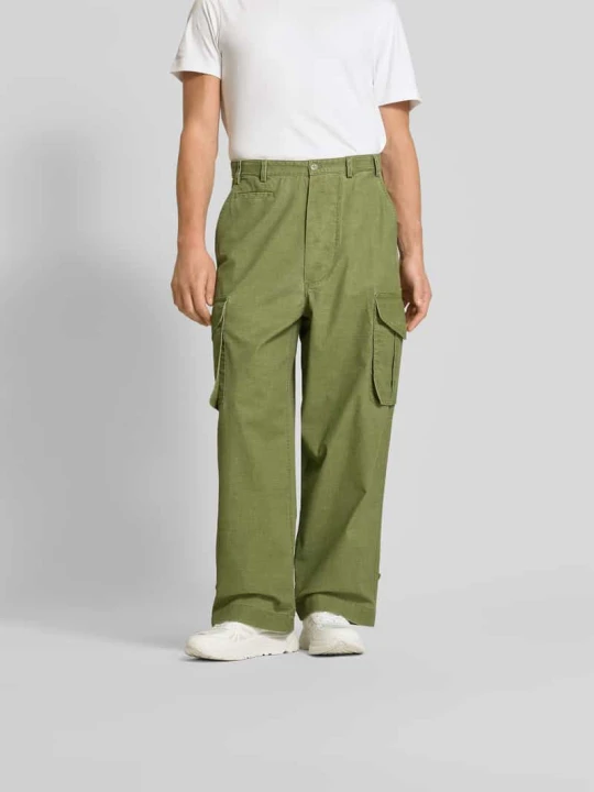 Zdjęcie produktu Spodnie cargo z nakładanymi kieszeniami z patką Kenzo Khaki