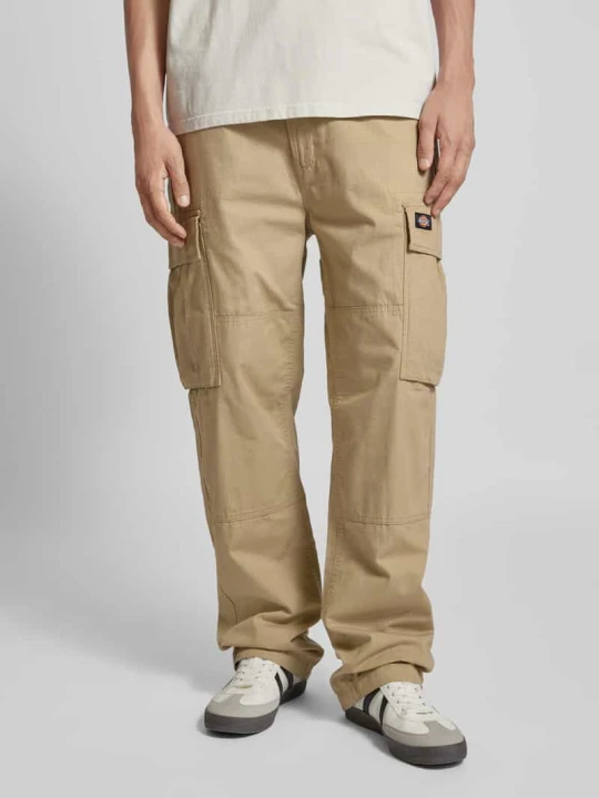 Zdjęcie produktu Spodnie cargo z wpuszczanymi kieszeniami w stylu francuskim Dickies Khaki