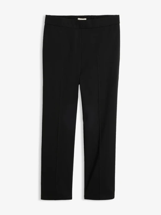 Zdjęcie produktu Spodnie culotte z bengaliny z mieszanki wiskozy BonPrix czarny