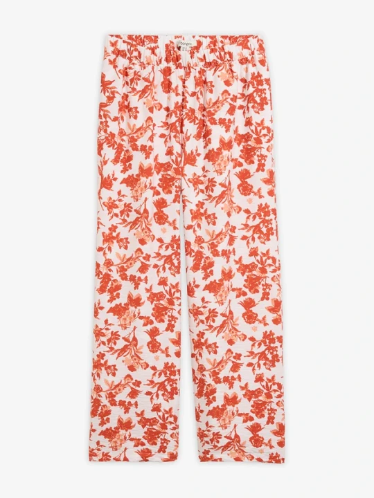 Zdjęcie produktu Spodnie culotte z lejącej mieszanki wiskozy BonPrix biały