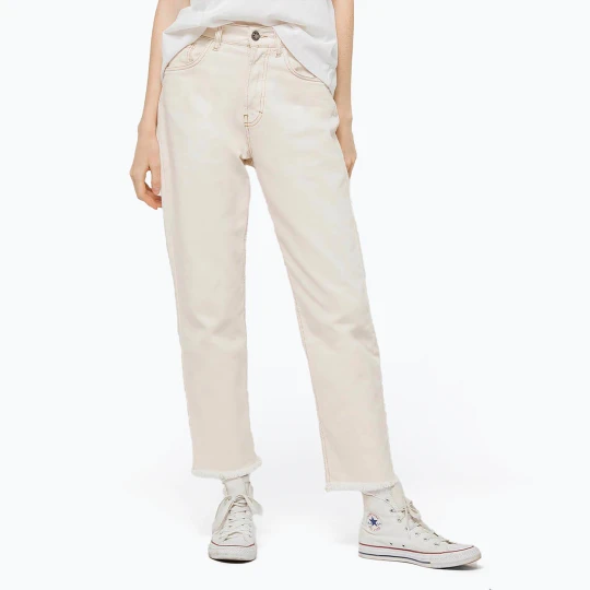 Zdjęcie produktu Spodnie damskie Kaotiko Cropped Straight nature Beżowy