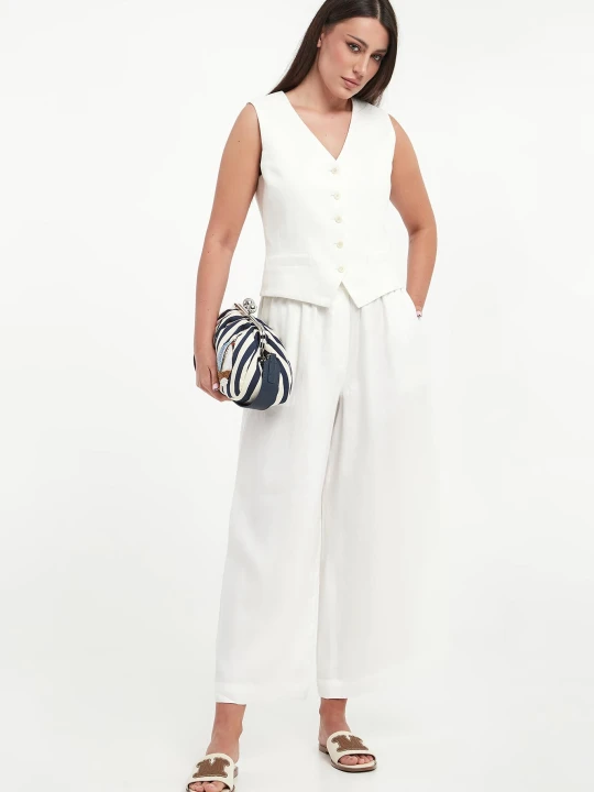 Zdjęcie produktu Spodnie damskie lniane Felino WEEKEND MAX MARA
