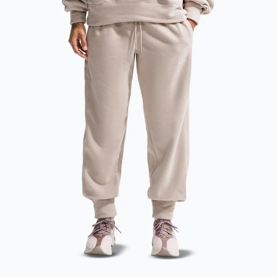 Zdjęcie produktu Spodnie damskie Nike One Therma-FIT Mid Rise cream ii / white Beżowy